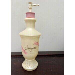 RARE Vtg. Jergens Lotion Plastic Decorative Pump Dispenser. 16 Fl Oz EMPTY.